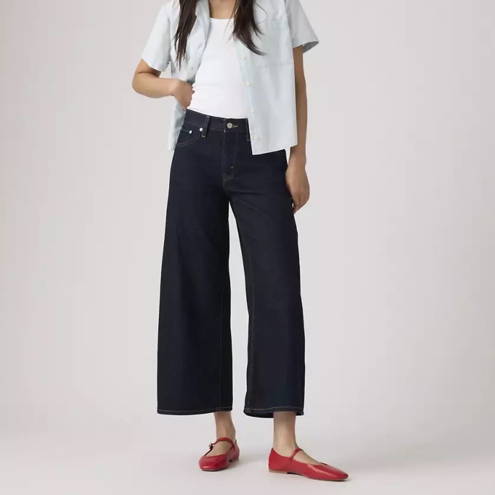 Levi's Dark Indigo Wide Leg Jeans